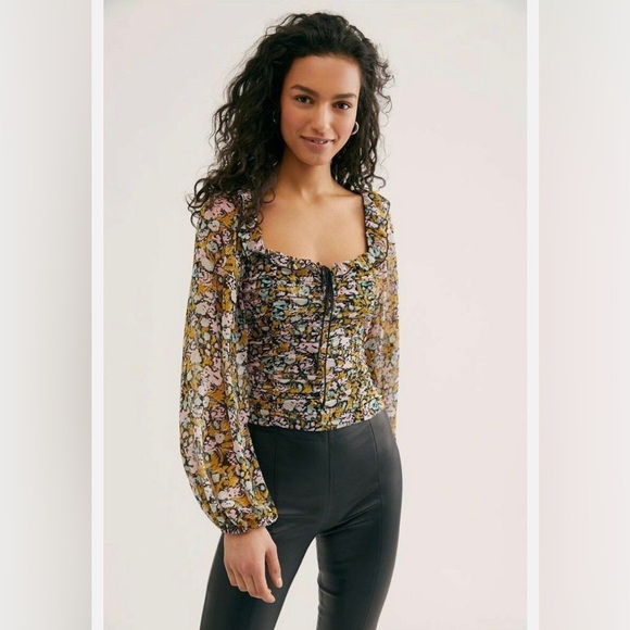 Free People Mabel Printed Blouse - Picture 8 of 8